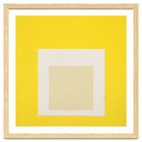 JOSEF ALBERS - HOMAGE TO THE SQUARE YELLOW WHITE