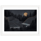 Abstract Landscape Midnight Moon thumbnail