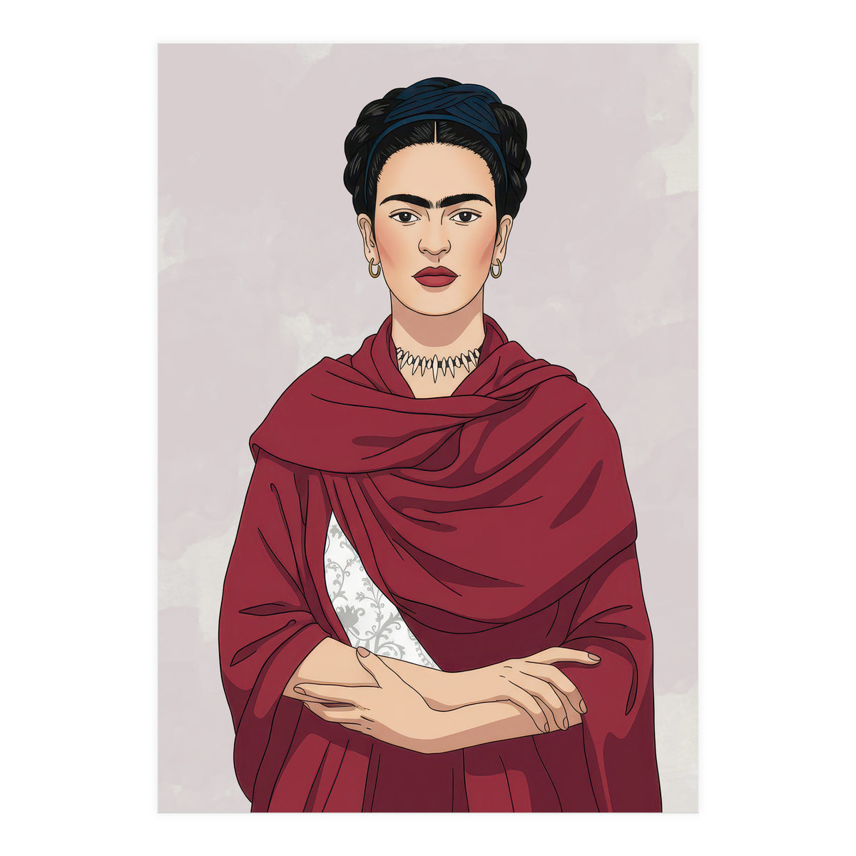Vibrant Frida Kahlo (Print Only)