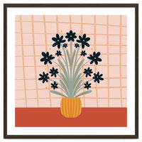 Floral Vase Orange