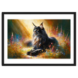 Majestic Lynx In Blooming Meadow thumbnail