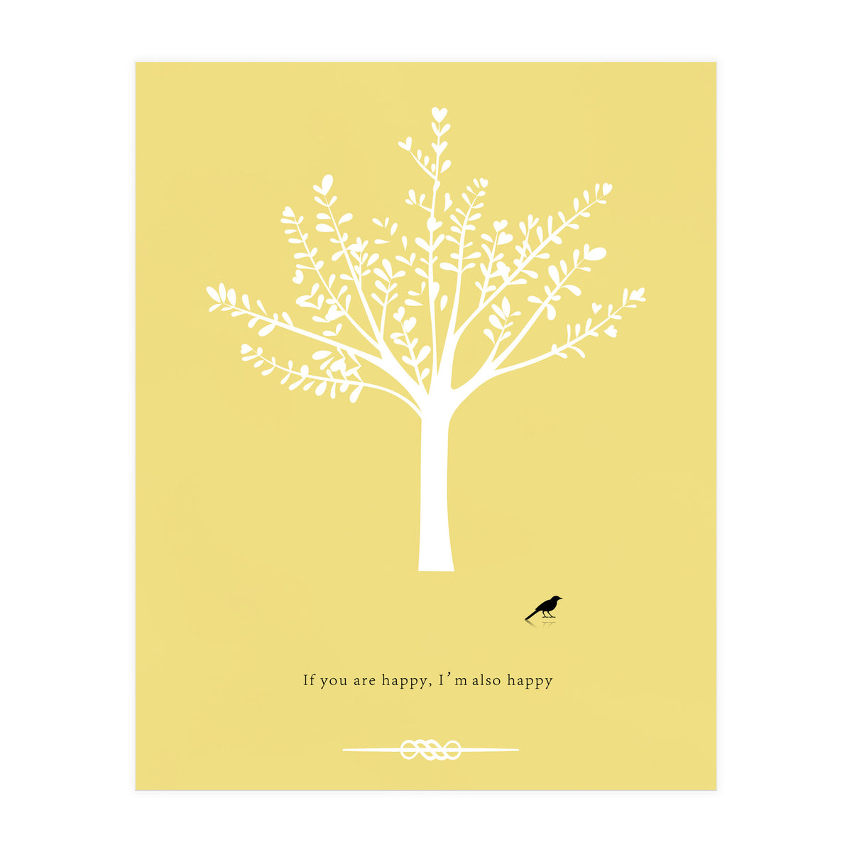 Happy Bird and Tree (Print Only)