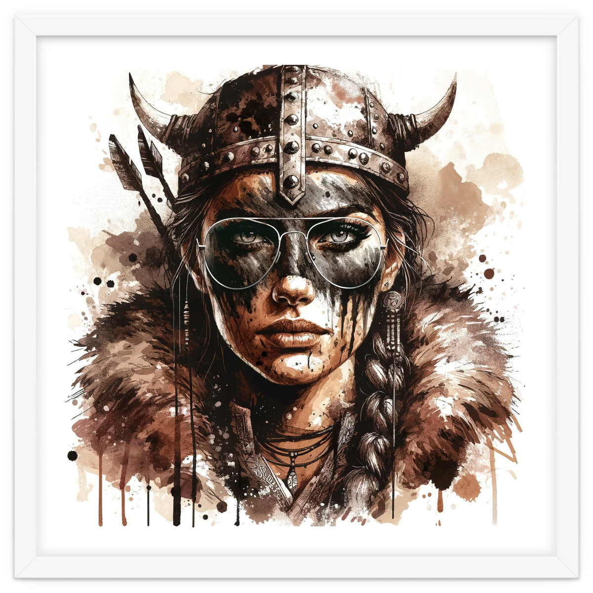 Modern Viking Woman Portrait