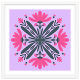 Magenta mandala flowers thumbnail