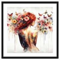 Butterfly Profile In Bloom