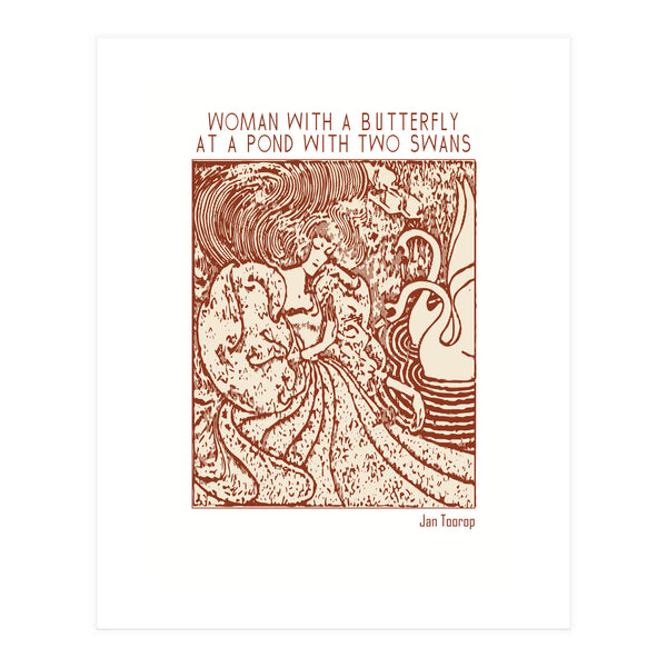 Woman With A Butterfly (Print Only)