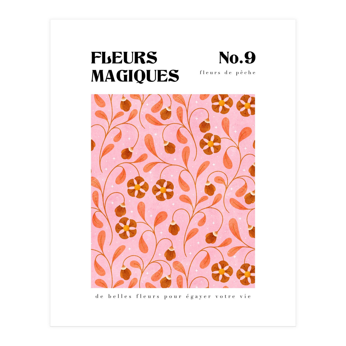 Magical Flowers No.9 Peachy Florals (Print Only)