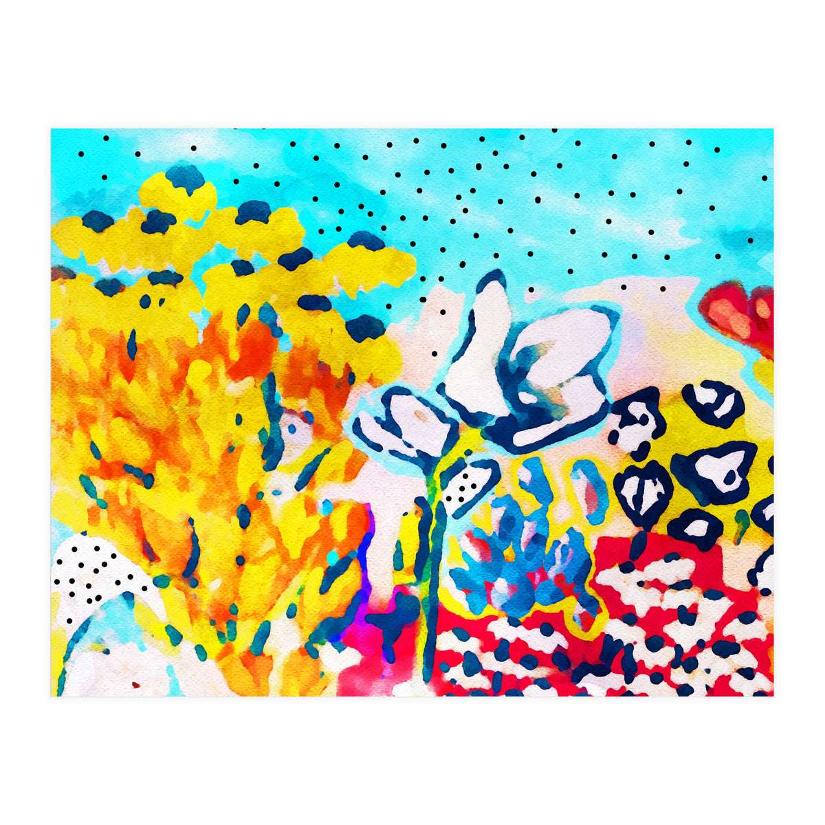 Floral Graffiti #society6 #decor #buyart (Print Only)
