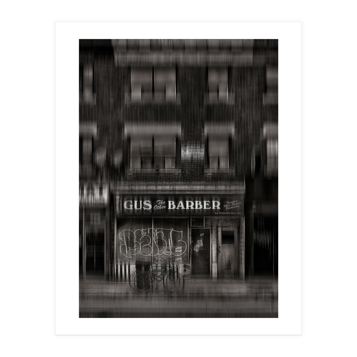 Gus The Other Barber Blur Version (Print Only)