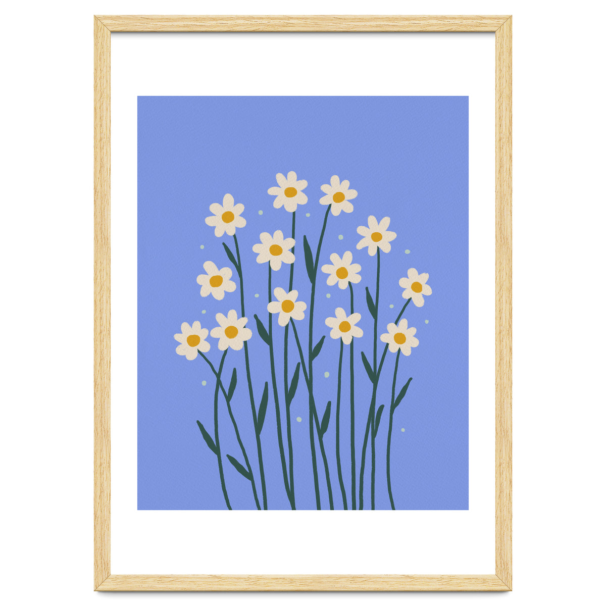 Simple Daisies - periwinkle