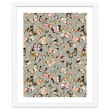 Flying Butterflies Gold Beige thumbnail