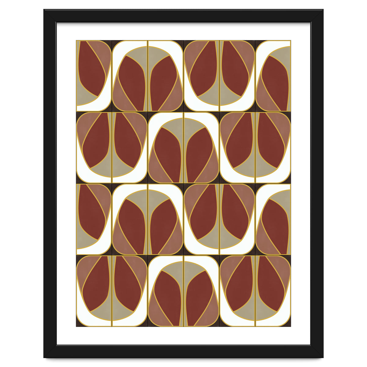 Umber Deco Mixed Tiles