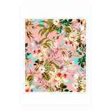 Gardenia | Vintage Botanical Nature Pattern | Blush Boho Plants Garden Floral (Print Only) thumbnail