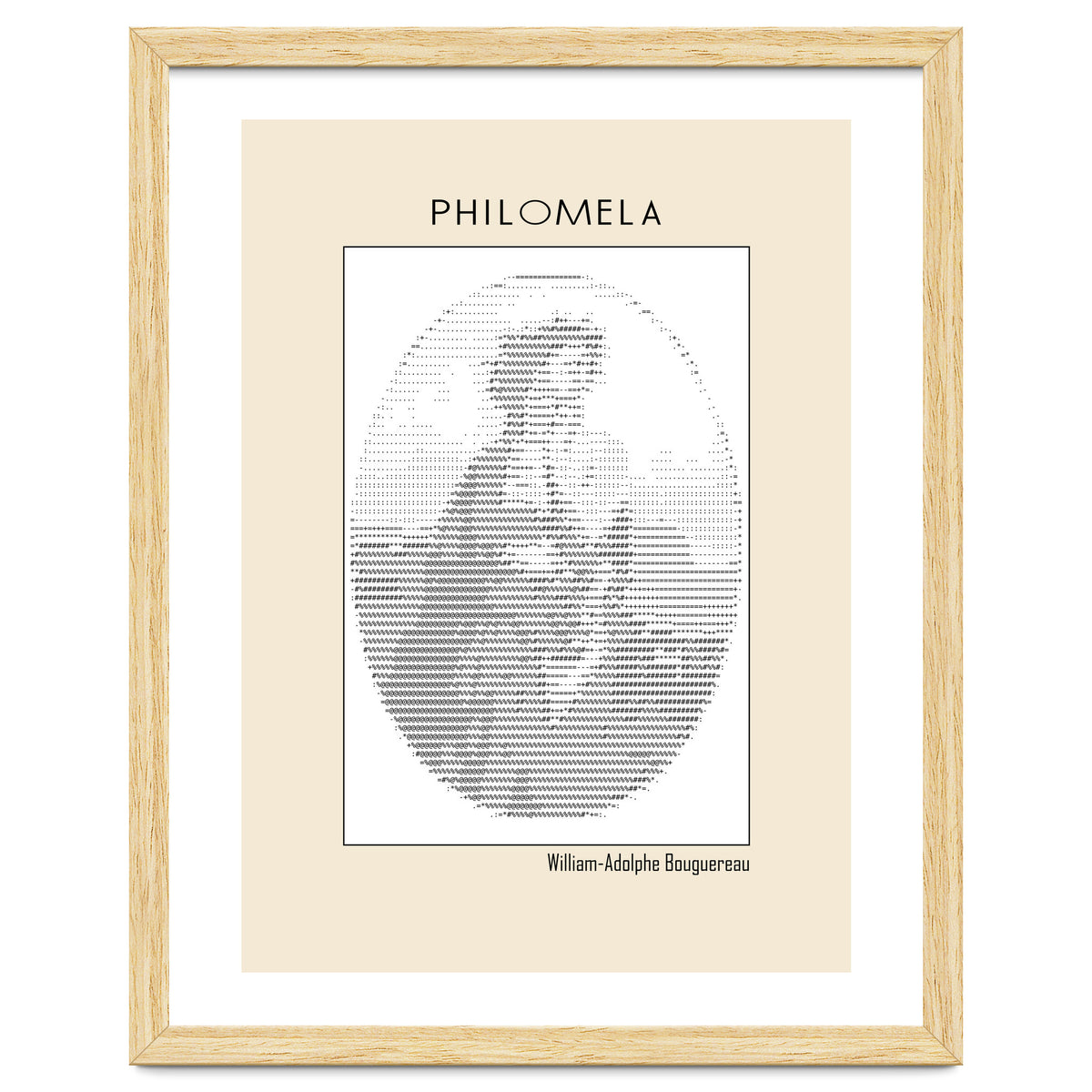 Philomela – William Adolphe Bouguereau (1861) – Ascii Art