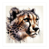 Watercolor Cheetah (Print Only)
