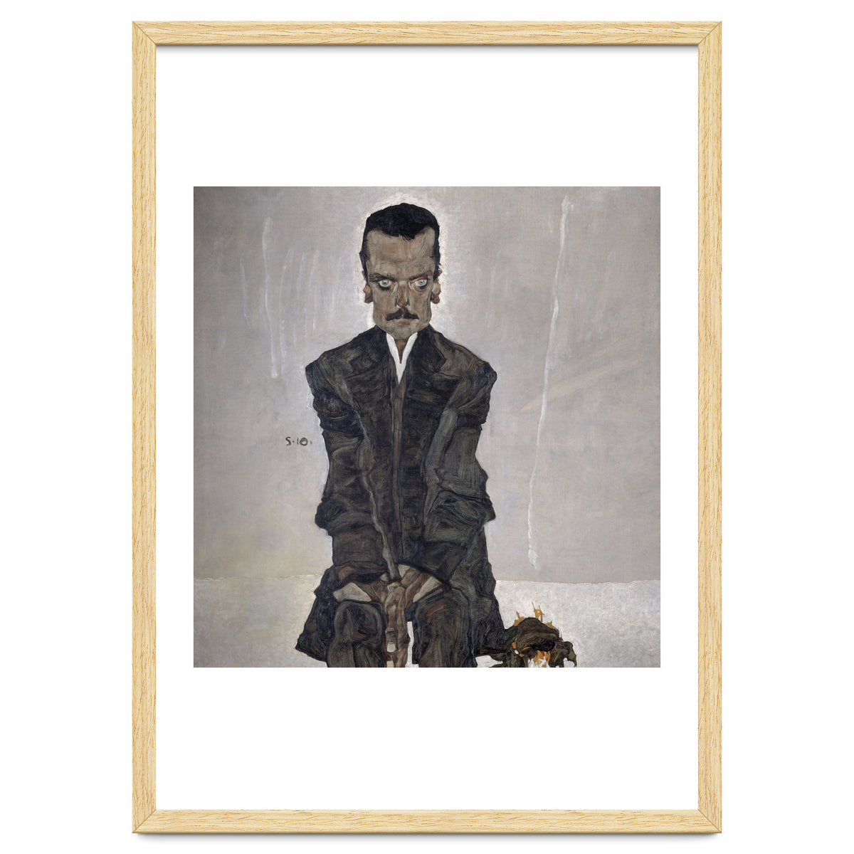 'Portrait of the Publisher Eduard Kosmack', 1910, Oil on canvas. EGON SCHIELE.