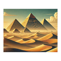 Vintage Egypt, Pyramids Of Giza Poster (Print Only)