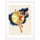 Pinup Girl Celebrating New Year thumbnail