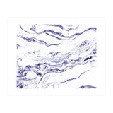 Navy Blue Marble #society6 #decor #marble (Print Only) thumbnail