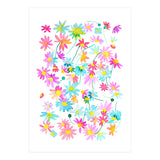 Daisies Spring Floral Pastel Watercolor (Print Only) thumbnail