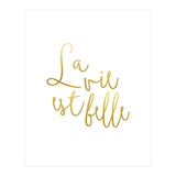 La vie est belle #society6 #typography #buyart (Print Only) thumbnail