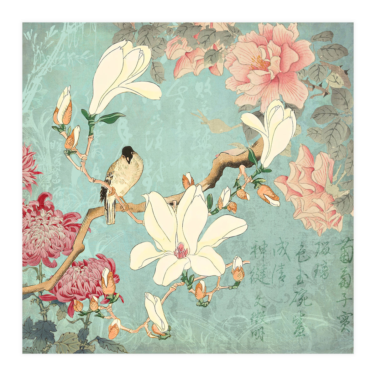 Chinese Magnolia Garden (Print Only)