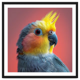 Cockatiel Parrot Head Close Up Portrait thumbnail
