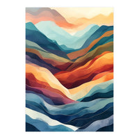 Abstract Ethereal Mountain Landscape (Print Only)
