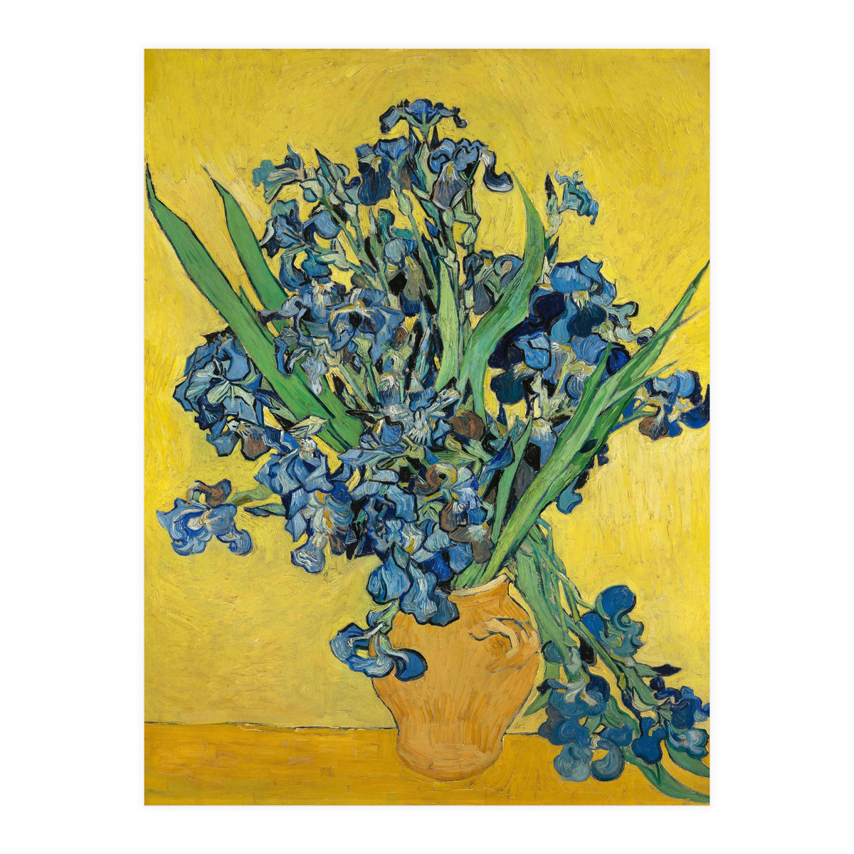 Irises. Date: May 1890, Saint-Rémy-de-Provence. Dimensions: 92.7 cm x 73.9 cm, 111.5 cm x 92.9 cm. (Print Only)