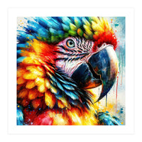Watercolor Macaw #1 (Print Only)