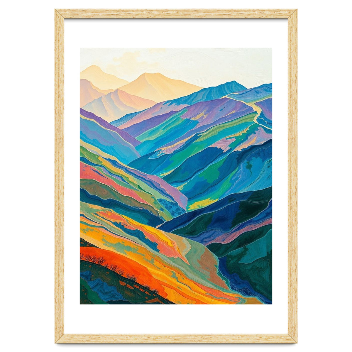 Abstract Mountain Landscape