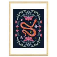 Cute Floral Snake