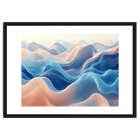 Ethereal Fluid Waves Abstract Art