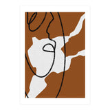 Abstract Brown and Black Lines (Print Only) thumbnail