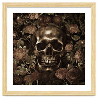 Baroque  Skull And Roses Night Garden