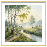 Birch Grove Serenity: A Meadow Wildflower Path thumbnail