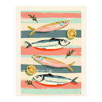 Sardines On Stripes (Print Only)