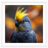 Close-up Portrait of a Yellow Cockatoo in the Wild. thumbnail