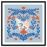 Blooming Chicken Blue And Orange thumbnail