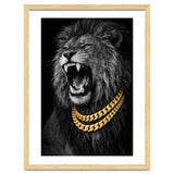 Bejweled hyper-realistic lion photography,diamond fangs portrait thumbnail