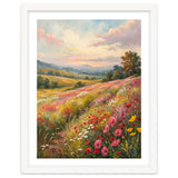 Serene Wildflower Meadow at Sunset Oil Painting thumbnail