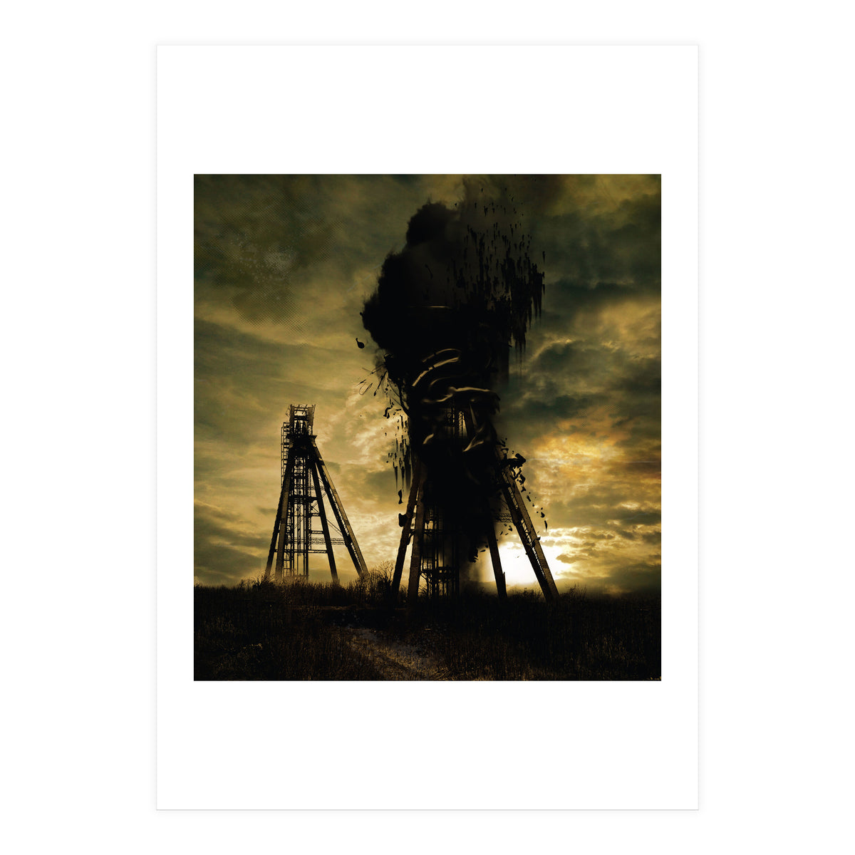 Oil Gusher Collage (Print Only)