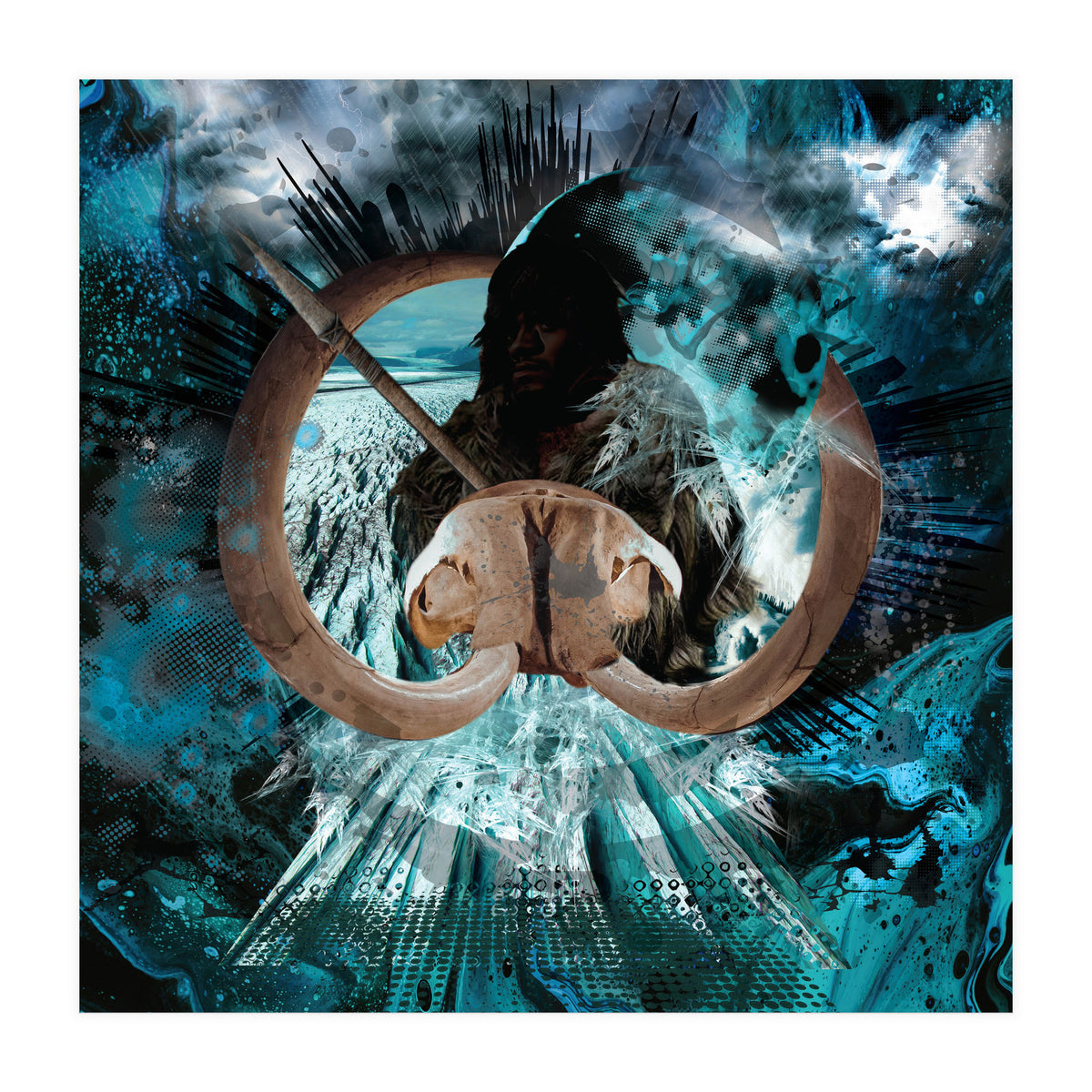 Mammoth Hunt Ice Age (Print Only)