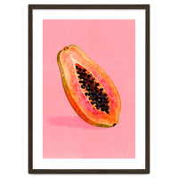 Papaya fruit illustration
