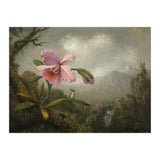 Martin Johnson Heade (Lumberville, 1819-St. Augustine, 1904). Orchid and Hummingbird near a Water... (Print Only) thumbnail