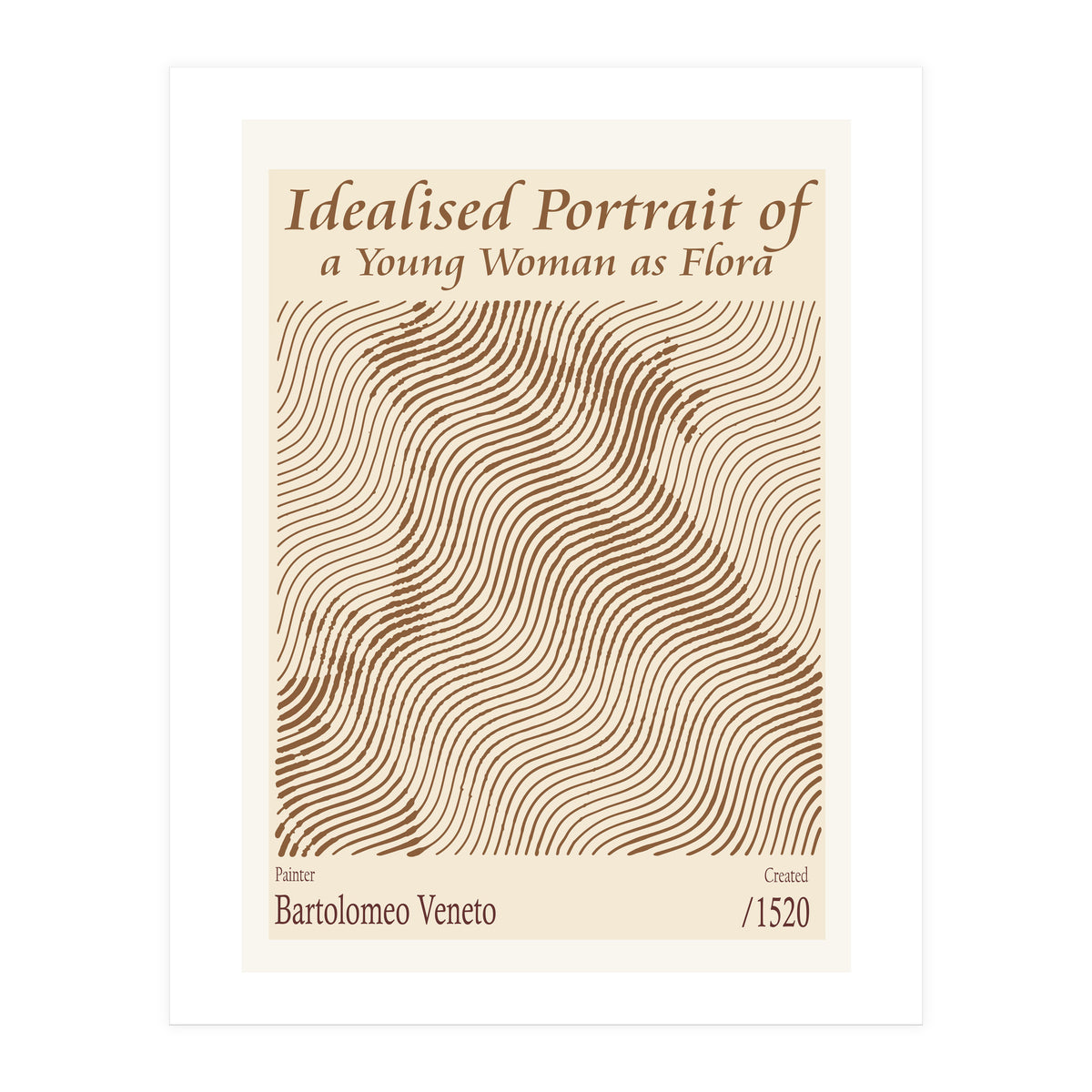 Idealised Portrait Of A Young Woman As Flora – Bartolomeo Veneto (1520) (Print Only)