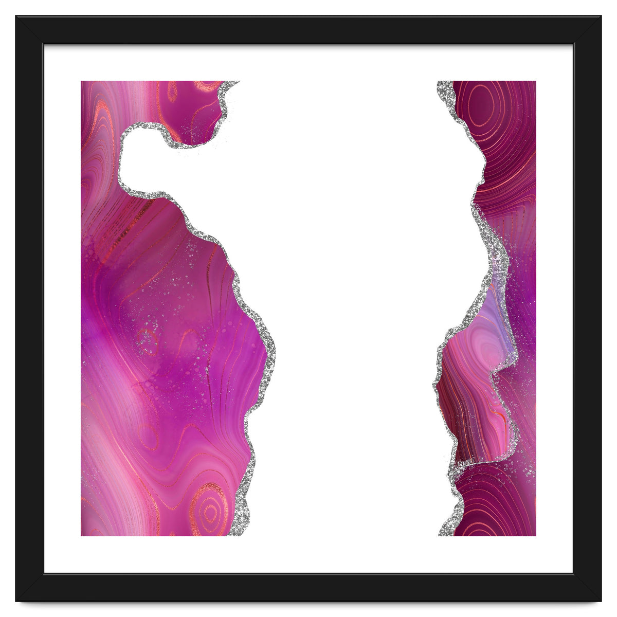 Magenta & Silver Agate Texture 06