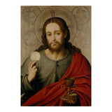 Juan de Juanes / 'The Saviour', 1545-1550, Spanish School, Oil on panel, 73 cm x 49 cm, P00845. (Print Only) thumbnail