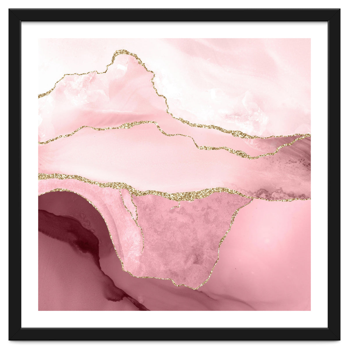 Blush & Gold Agate Texture 05