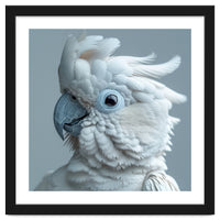 White Cockatoo Bird Portrait Close Up